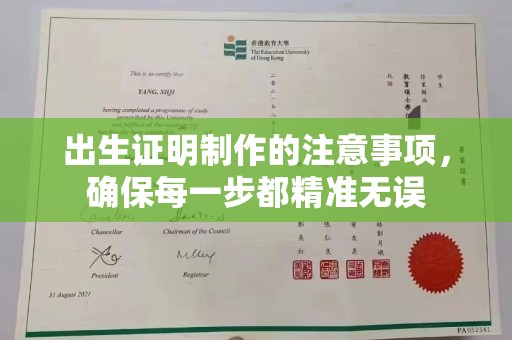 正阳出生证明制作的注意事项，确保每一步都精准无误