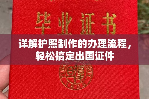 正阳详解护照制作的办理流程，轻松搞定出国证件