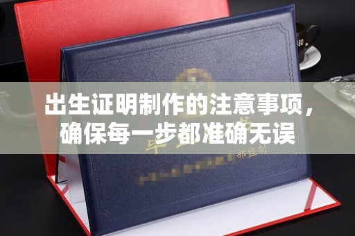 正阳出生证明制作的注意事项，确保每一步都准确无误
