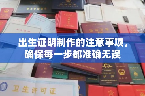 正阳出生证明制作的注意事项，确保每一步都准确无误