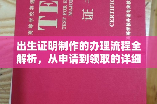 正阳出生证明制作的办理流程全解析，从申请到领取的详细指南